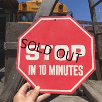 70s Vintage Cardboard Sign STOP (B289)