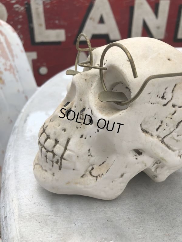画像3: Vintage Skull w/Glasses Ceramic Ashtray (B322)
