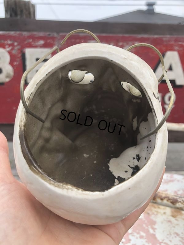 画像6: Vintage Skull w/Glasses Ceramic Ashtray (B322)