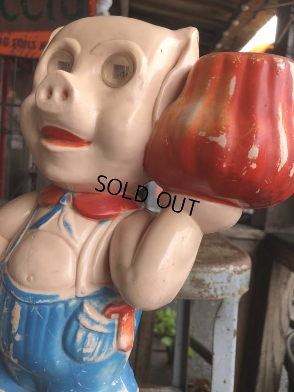 画像9: 50s Vintage Plastic Piggy Coin Bank (B342)