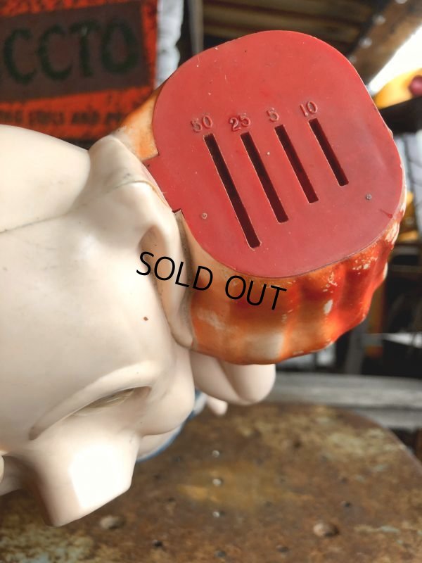 画像5: 50s Vintage Plastic Piggy Coin Bank (B342)