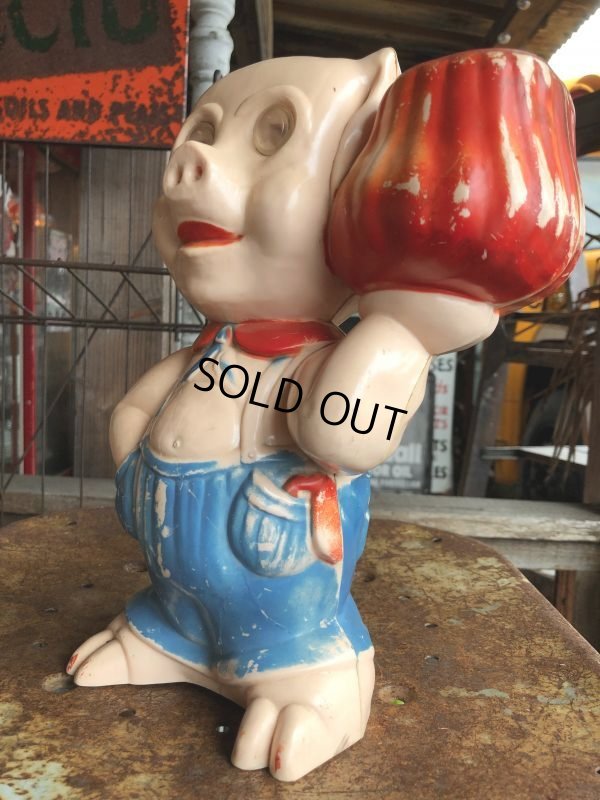 画像4: 50s Vintage Plastic Piggy Coin Bank (B342)