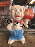 50s Vintage Plastic Piggy Coin Bank (B342)