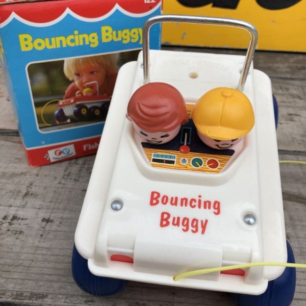 画像6: 70s Vintage Fisher Price Toys Bouncing Buggy #122 (B353)
