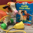 画像5: 70s Vintage Fisher Price Toys Molly Moo Cow #132 (B355)