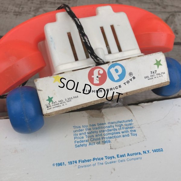 画像6: 70s Vintage Fisher Price Toys Chatter Telephone (B351)