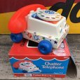 画像2: 70s Vintage Fisher Price Toys Chatter Telephone (B351) (2)