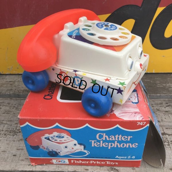 画像2: 70s Vintage Fisher Price Toys Chatter Telephone (B351)