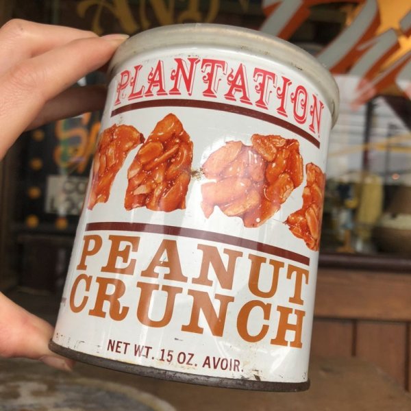 画像1: Vintage Tin Can Plantation Peanut Crunch (B357)