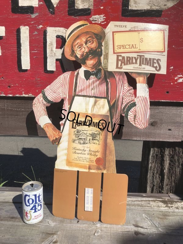 画像9: 80s Vintage Early Times Bourbon Whiskey Store Display (B364)