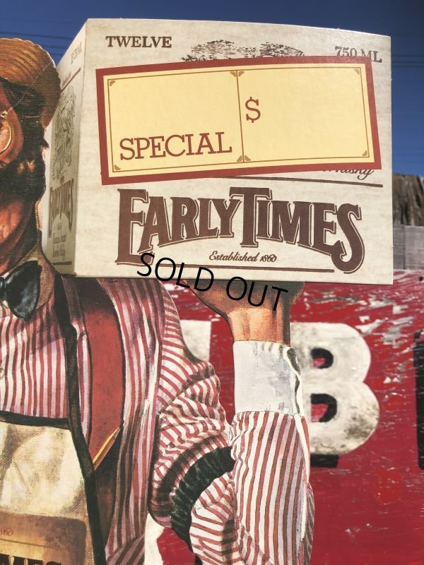 画像5: 80s Vintage Early Times Bourbon Whiskey Store Display (B364)