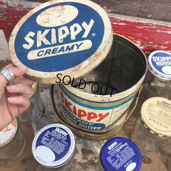 画像6: Vintage SKIPPY Peanut Butter Tin Can (B372)