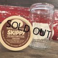 Vintage SKIPPY Peanut Butter Glass Jar 16oz (B369)