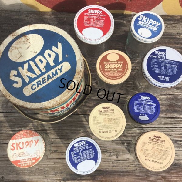 画像8: Vintage SKIPPY Peanut Butter Glass Jar 12oz (B364)