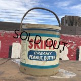 Vintage SKIPPY Peanut Butter Tin Can (B372)