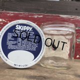 Vintage SKIPPY Peanut Butter Glass Jar 12oz (B364)