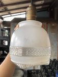 画像1: Vintage U.S.A White Milk Glass Lamp Shade Globe (B375) (1)