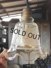 Vintage U.S.A Glass Lamp Shade Globe (B378)