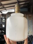 画像2: Vintage U.S.A White Milk Glass Lamp Shade Globe (B376) (2)