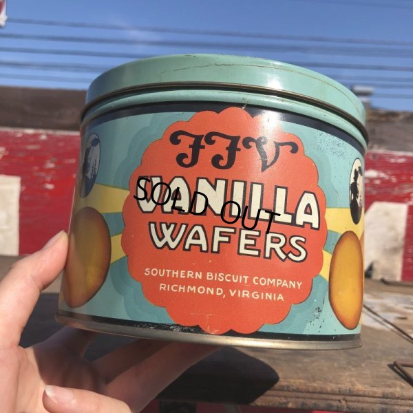 画像8: Vintage FFV Vanilla Wafers Biscuit Tin Can (B382)