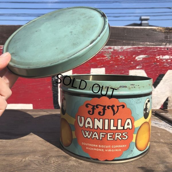 画像5: Vintage FFV Vanilla Wafers Biscuit Tin Can (B382)