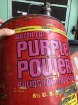 画像8: Vintage ARCTIC CAT Snowmobile Purple Powerlube Oil Can (B389) 