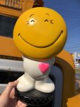 画像13: 70s Vintage Play Pal Smiley Face Plastic Coin Bank (B390) 