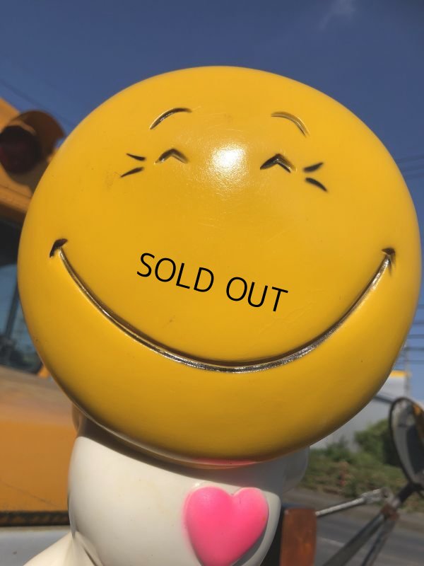 画像12: 70s Vintage Play Pal Smiley Face Plastic Coin Bank (B390) 