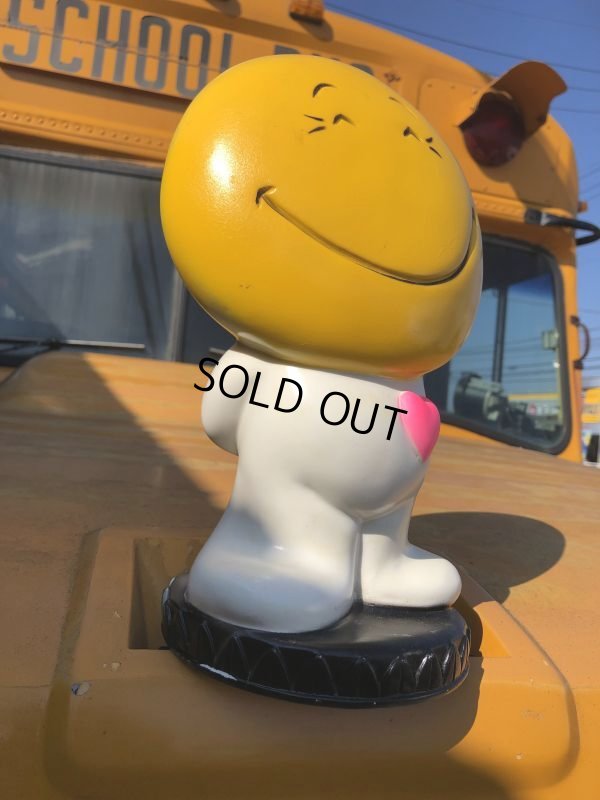 画像8: 70s Vintage Play Pal Smiley Face Plastic Coin Bank (B390) 