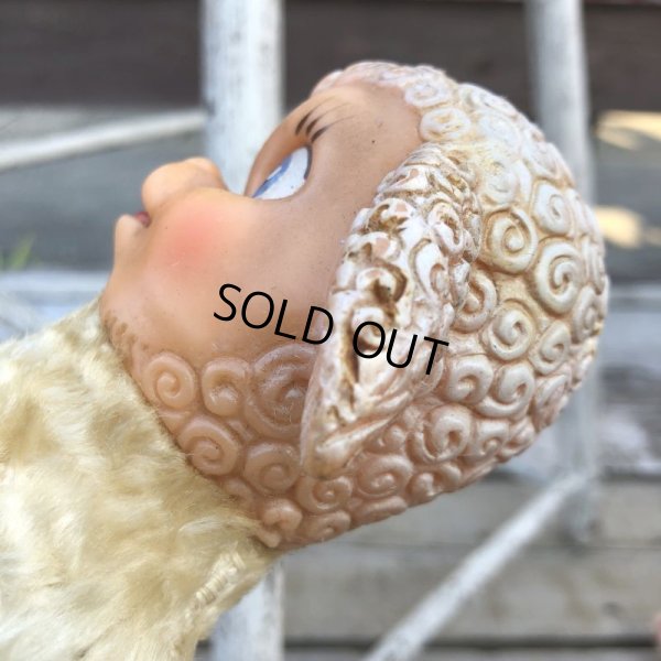画像10: Vintage Rubber Face Doll Sheep (B391)