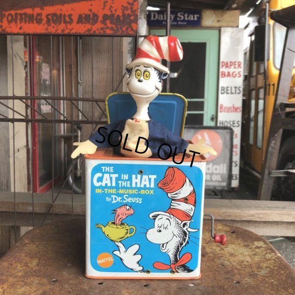 画像1: 70s Vintage Mattel CAT IN THE HAT Jack in the Box (B330)