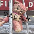 Vintage Rubber Face Doll Pink Kitty Cat (B393)