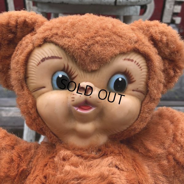 画像4: Vintage Rubber Face Doll Brown Bear (B395)