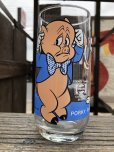 画像1: 70s Vintage Pepsi Glass Porky Pig (B408) (1)