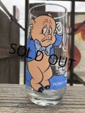 70s Vintage Pepsi Glass Porky Pig (B408)