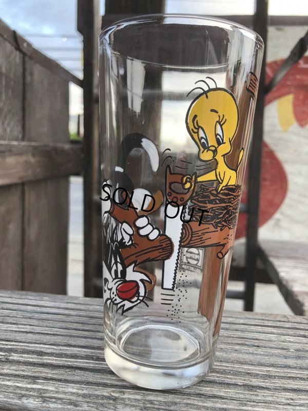 画像2: 70s Vintage Pepsi Glass Tweety & Sylvester (B404)