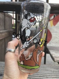 70s Vintage Pepsi Glass Tweety & Sylvester (B403)