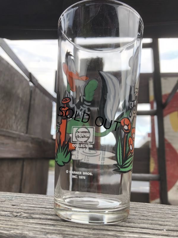 画像4: 70s Vintage Pepsi Glass Daffy Duck & Pepe Le Pew (B399)