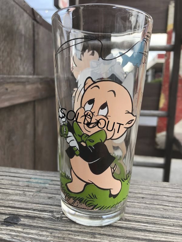 画像3: 70s Vintage Pepsi Glass Taz & Porky Pig (B405)