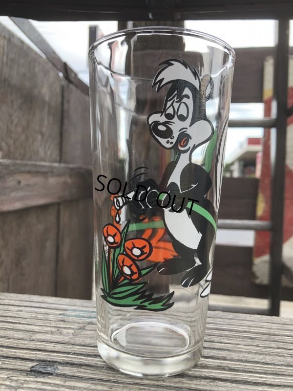 画像3: 70s Vintage Pepsi Glass Daffy Duck & Pepe Le Pew (B399)