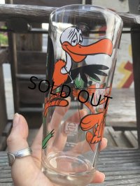 70s Vintage Pepsi Glass Beaky Buzzard & Cool Cat (B406)