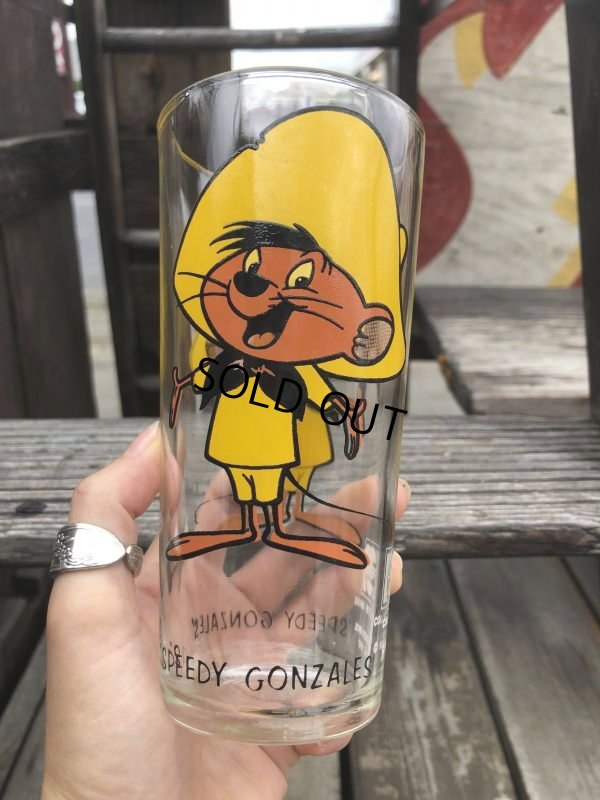 画像1: 70s Vintage Pepsi Glass Speedy Gonzales (B411)