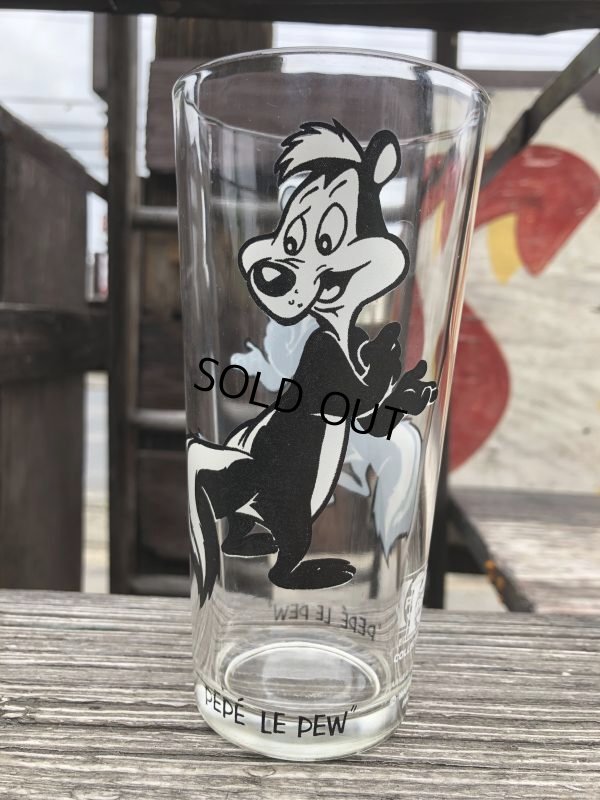 画像2: 70s Vintage Pepsi Glass Pepe Le Pew (B426)