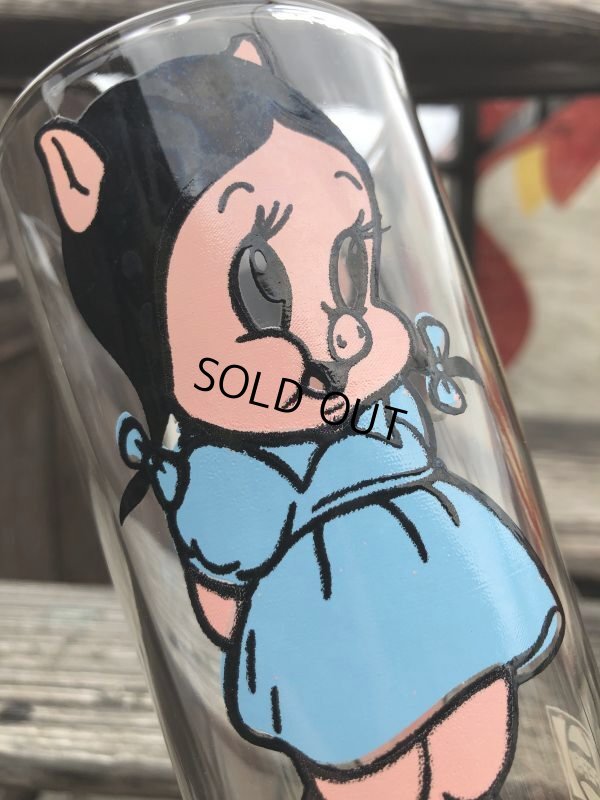画像6: 70s Vintage Pepsi Glass Petunia Pig (B420)