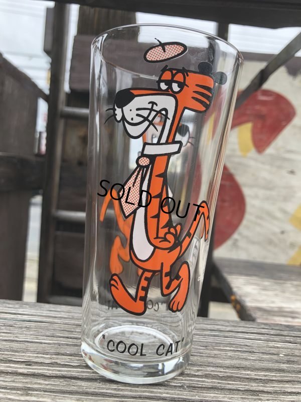 画像2: 70s Vintage Pepsi Glass Cool Cat (B424)