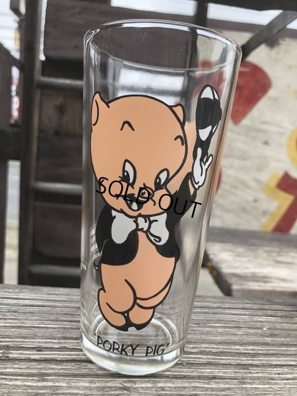 画像2: 70s Vintage Pepsi Glass Porky Pig (B419)