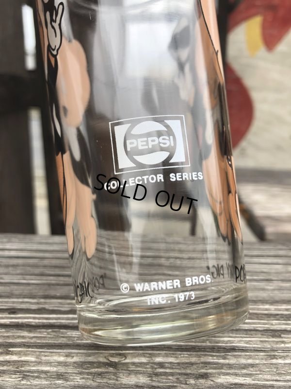 画像3: 70s Vintage Pepsi Glass Porky Pig (B419)