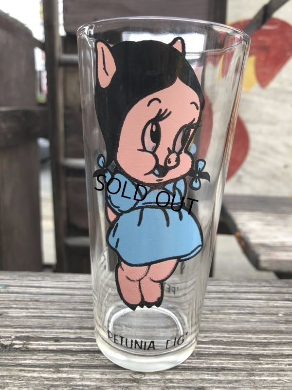 画像2: 70s Vintage Pepsi Glass Petunia Pig (B420)