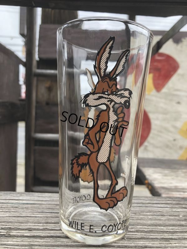 画像2: 70s Vintage Pepsi Glass Wile E. Coyote (B417)