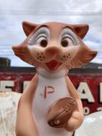 画像9: 50s Vinatge Tiger Cat Football Mascot Rubber Doll (B427)